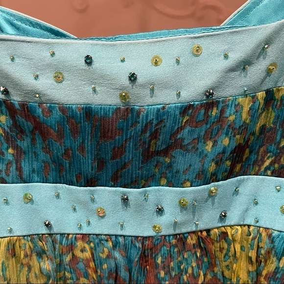 Laundry by Shellli Segal cocktail Silk dress Sz 6 - Picture 7 of 13